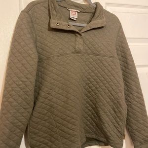 Avalanche Army Green Quarter Button Up